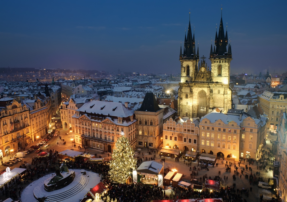 Visit the Prague Christmas market on a day trip from Bratislava